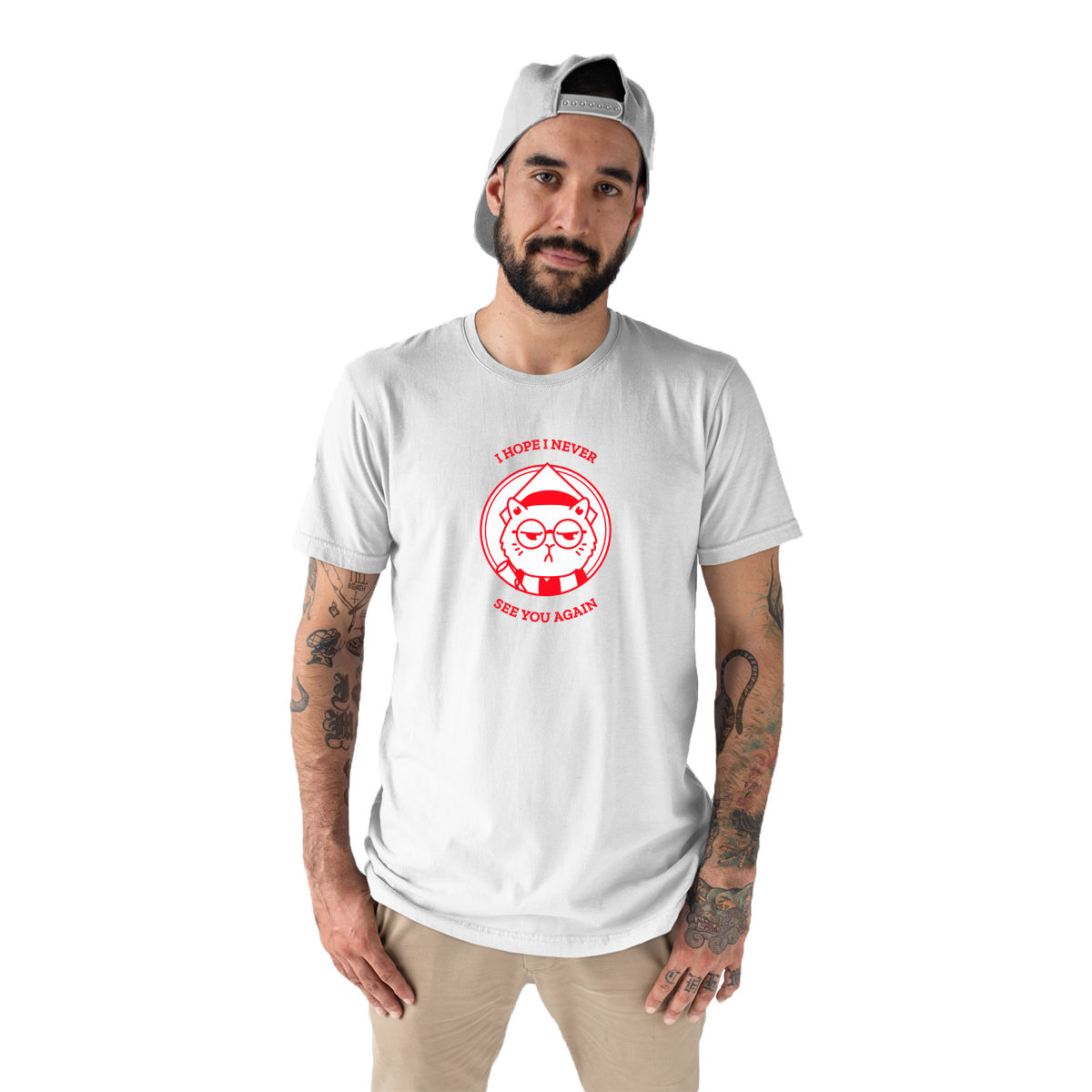 I Hope I Never See You Again Men's T-shirt | White