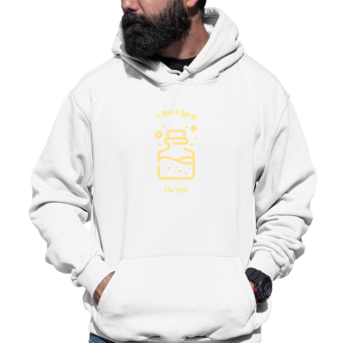I Put a Spell On You Unisex Hoodie | White