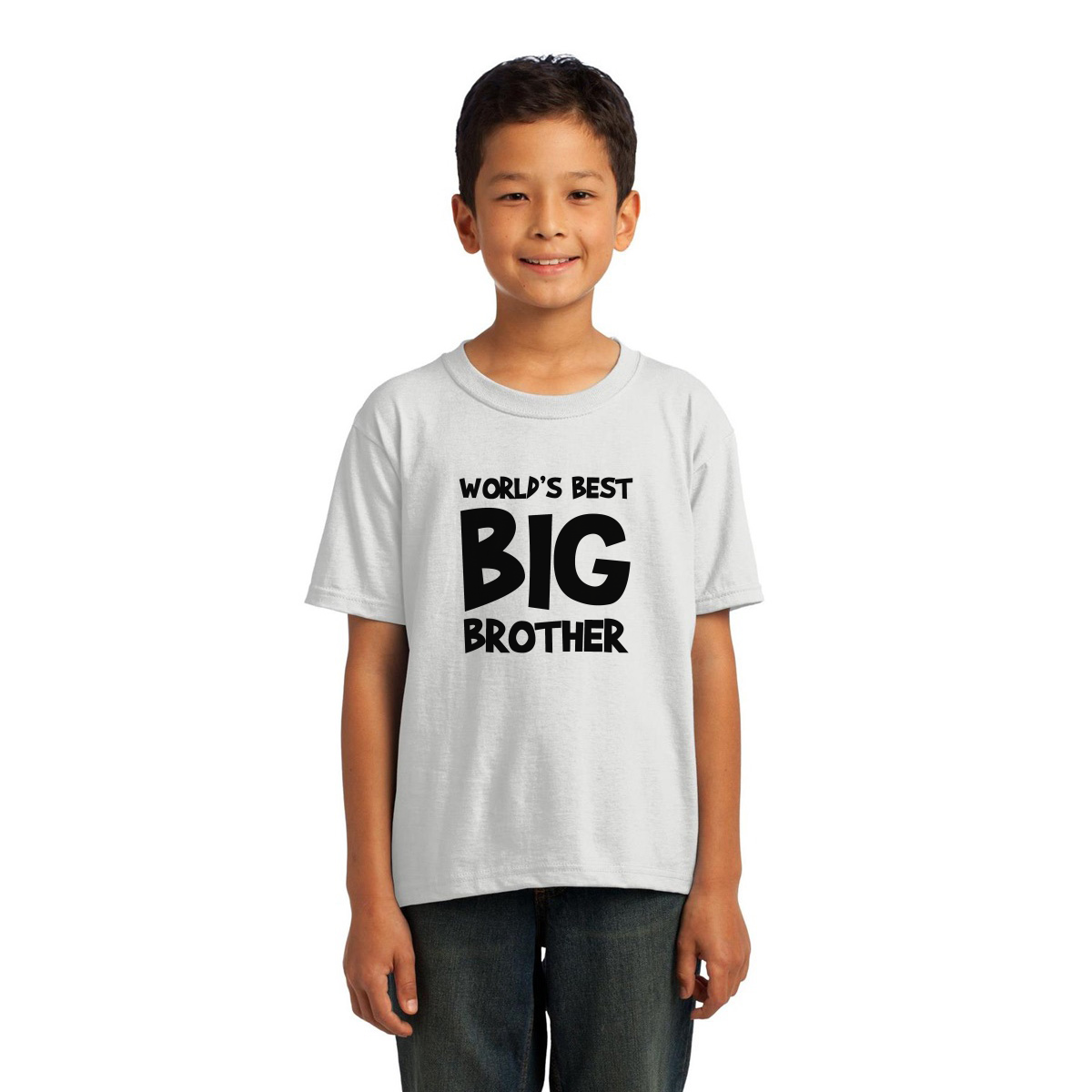 World's Best Big Brother Kids T-shirt | White