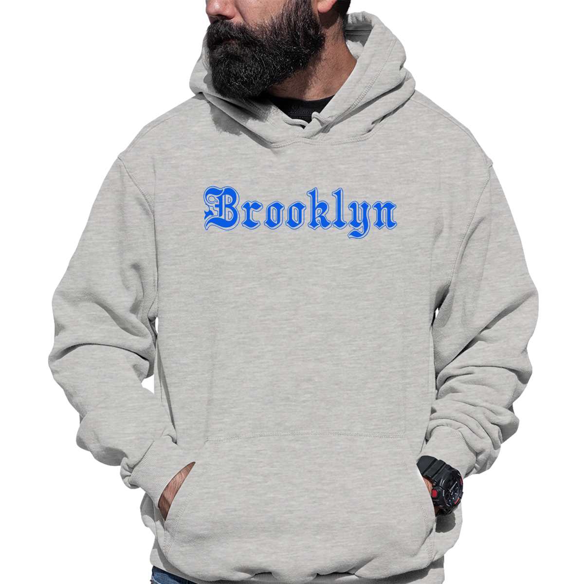 Brooklyn Gothic Represent Unisex Hoodie | Gray