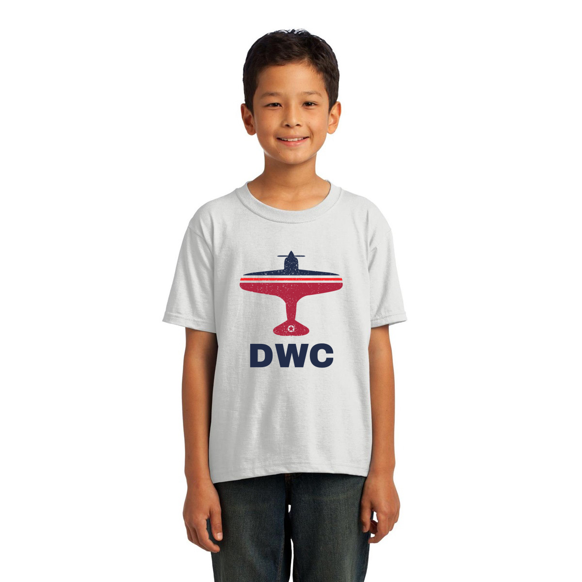 Fly Dubai DWC Airport  Kids T-shirt | White
