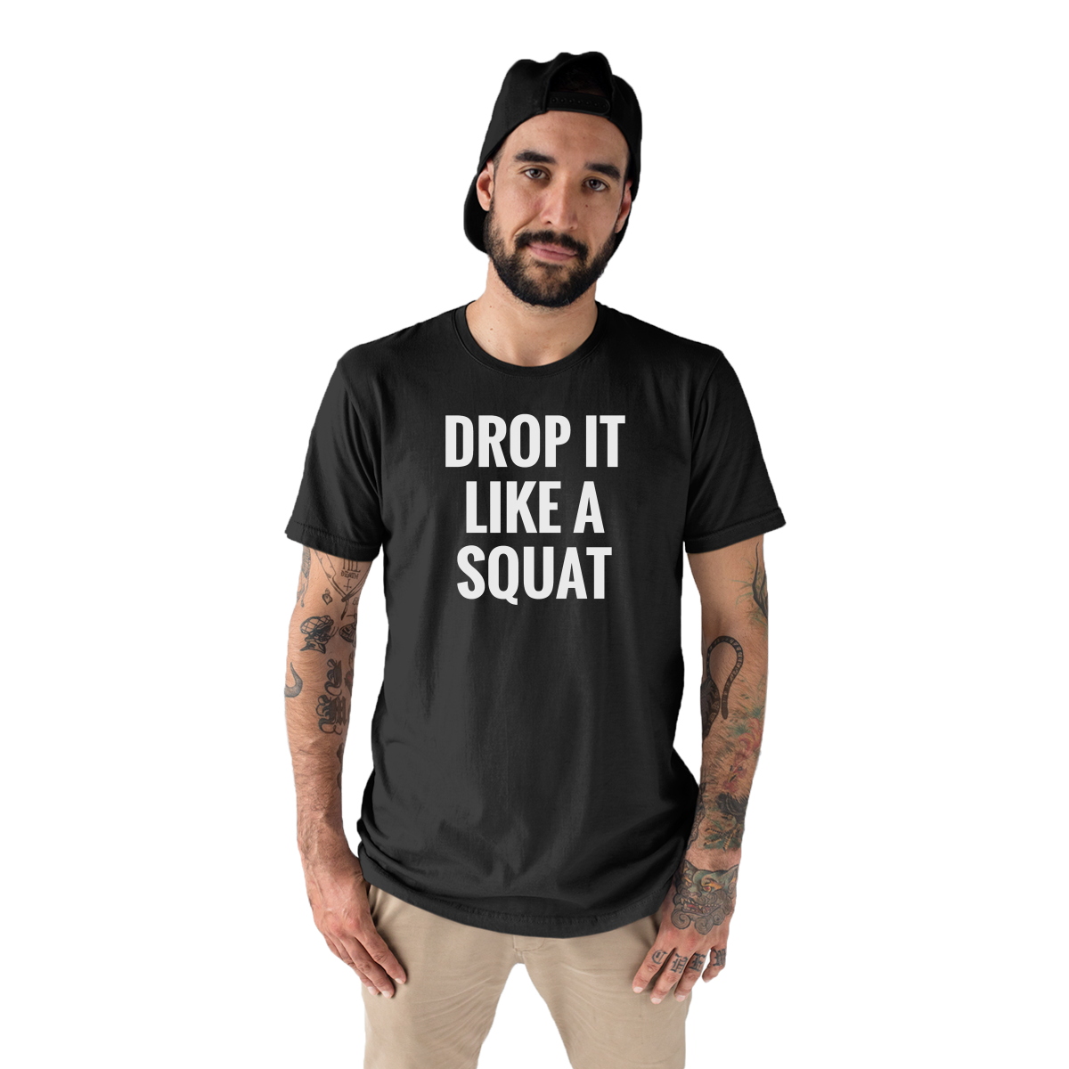 Drop It Like a Squat Men's T-shirt | Black