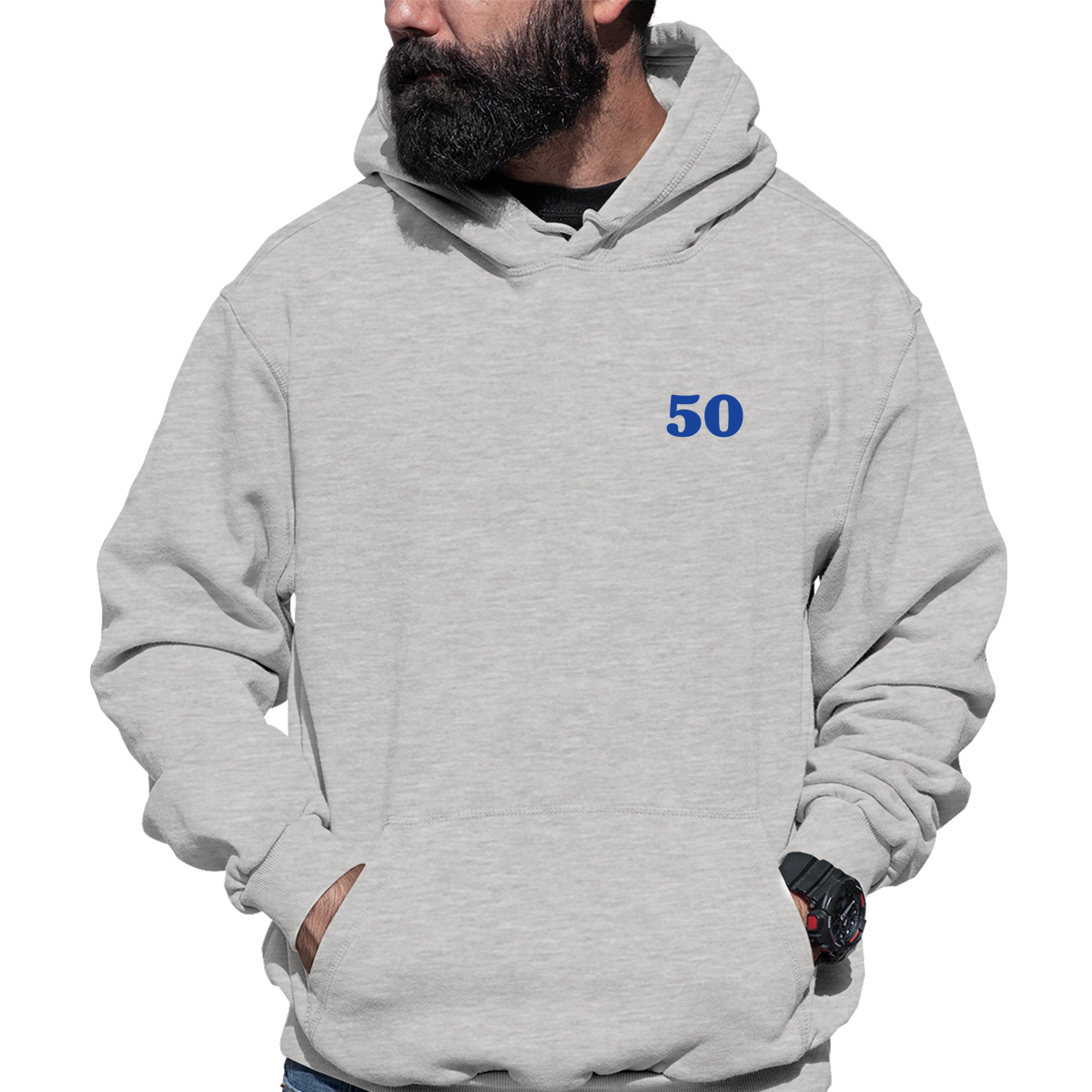 Bold 50 Unisex Hoodie | Gray