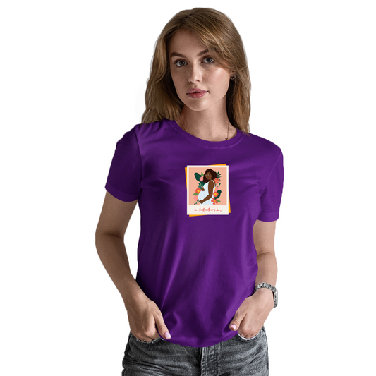 First Mother's Day Women's T-shirt | Purple