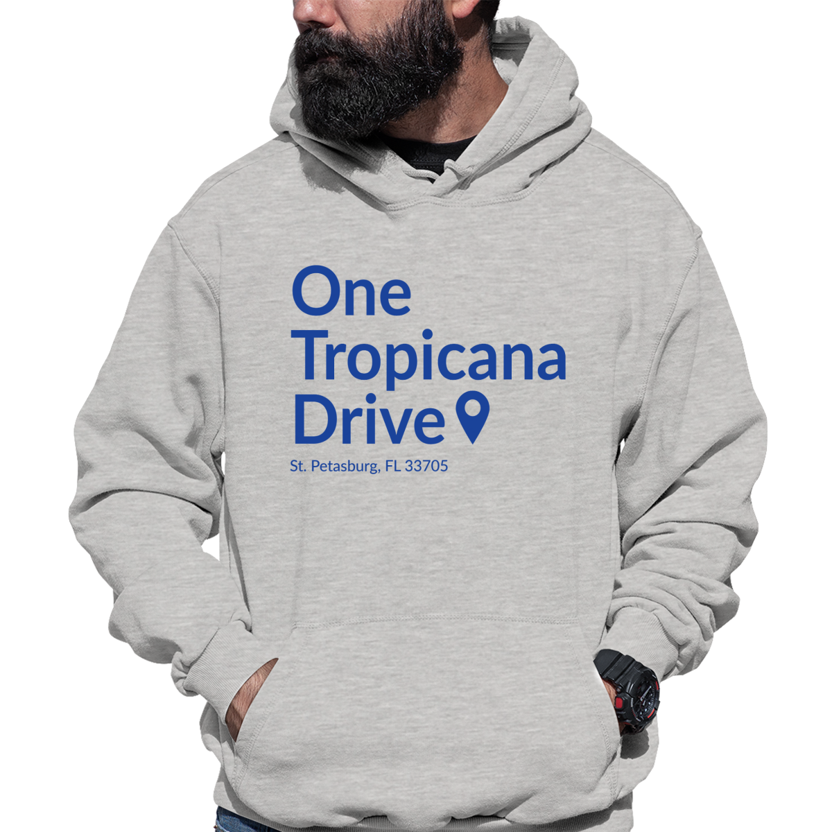 Tampa Bay Baseball Stadium Unisex Hoodie | Gray