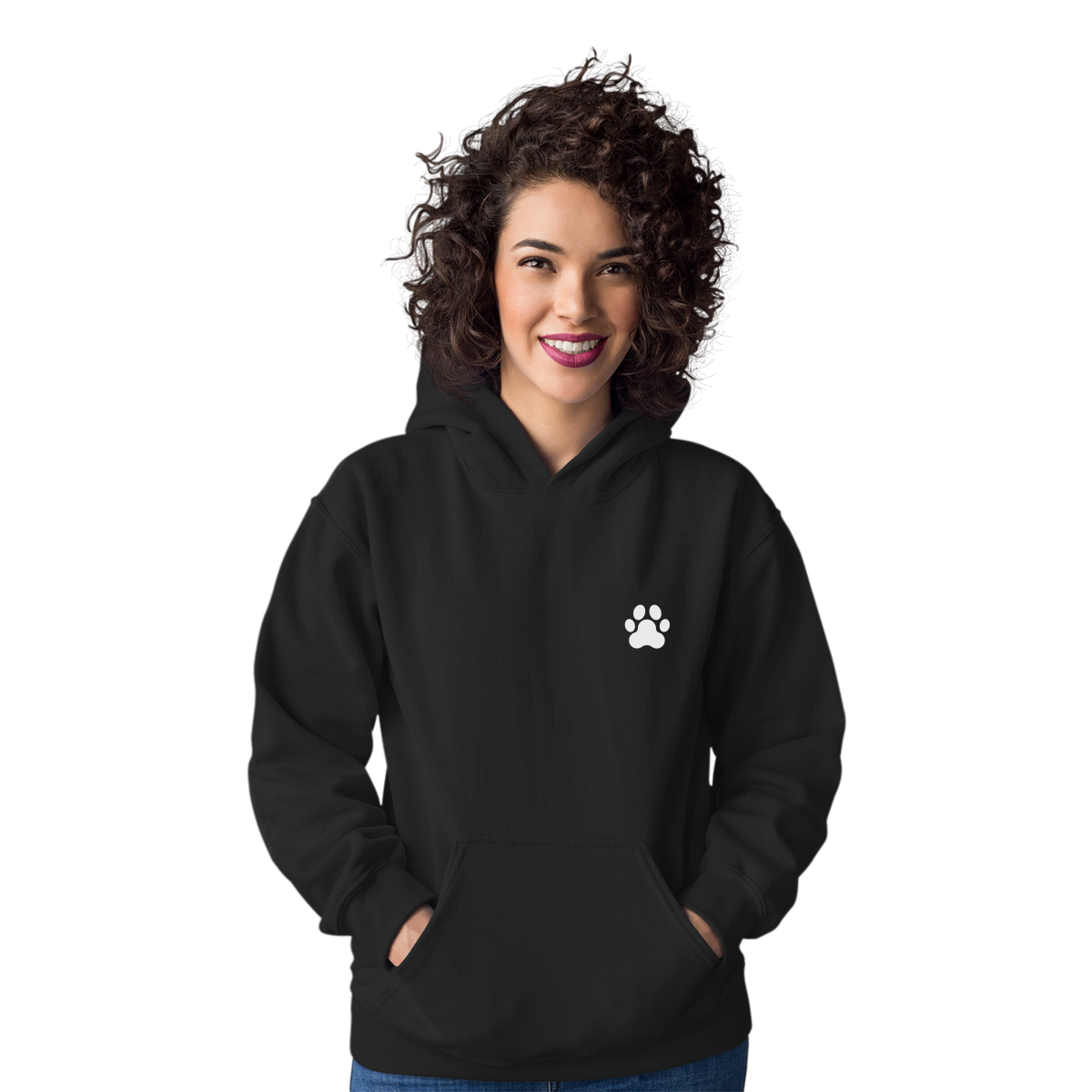 Paw Unisex Hoodie | Black