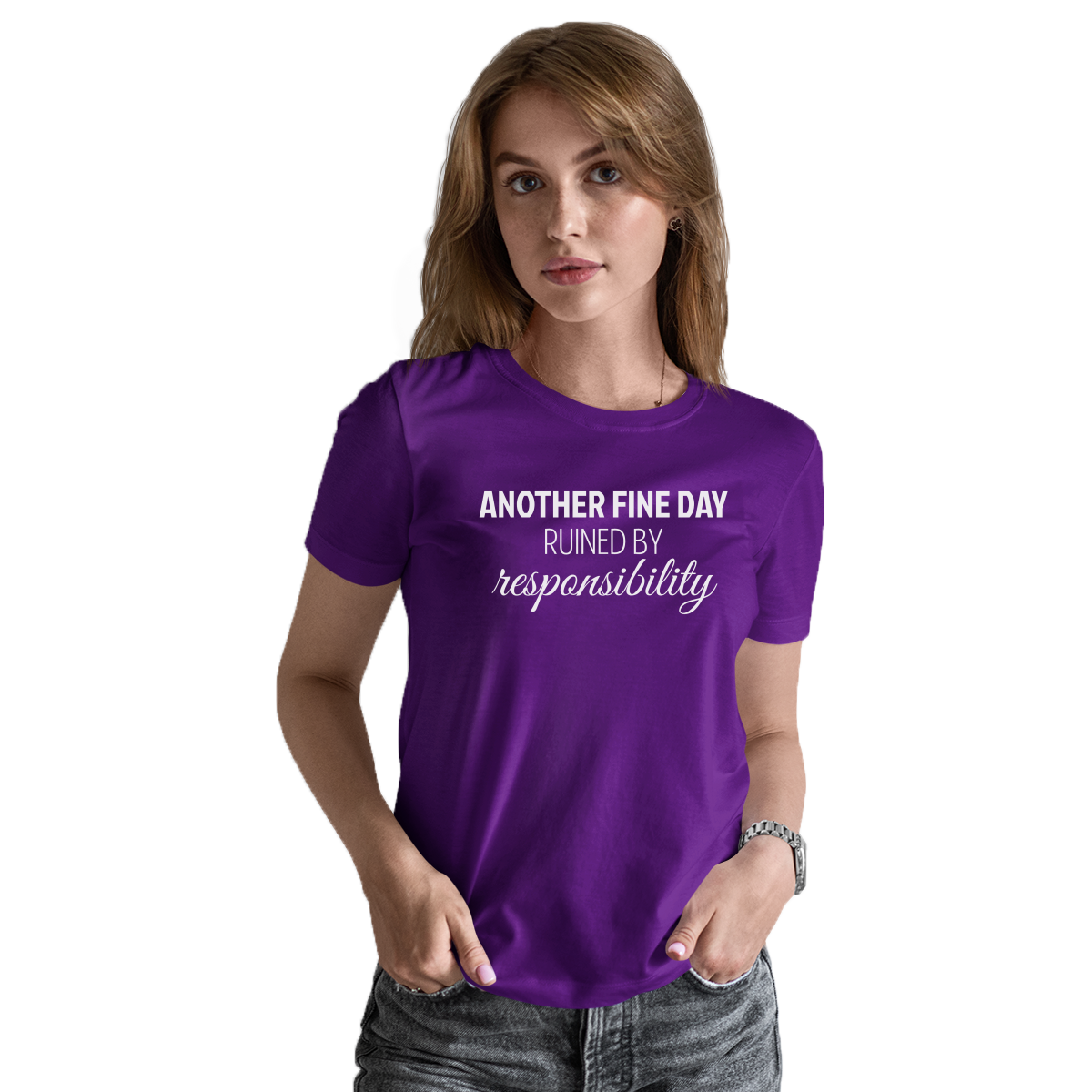 Another Fine Day Women's T-shirt | Purple