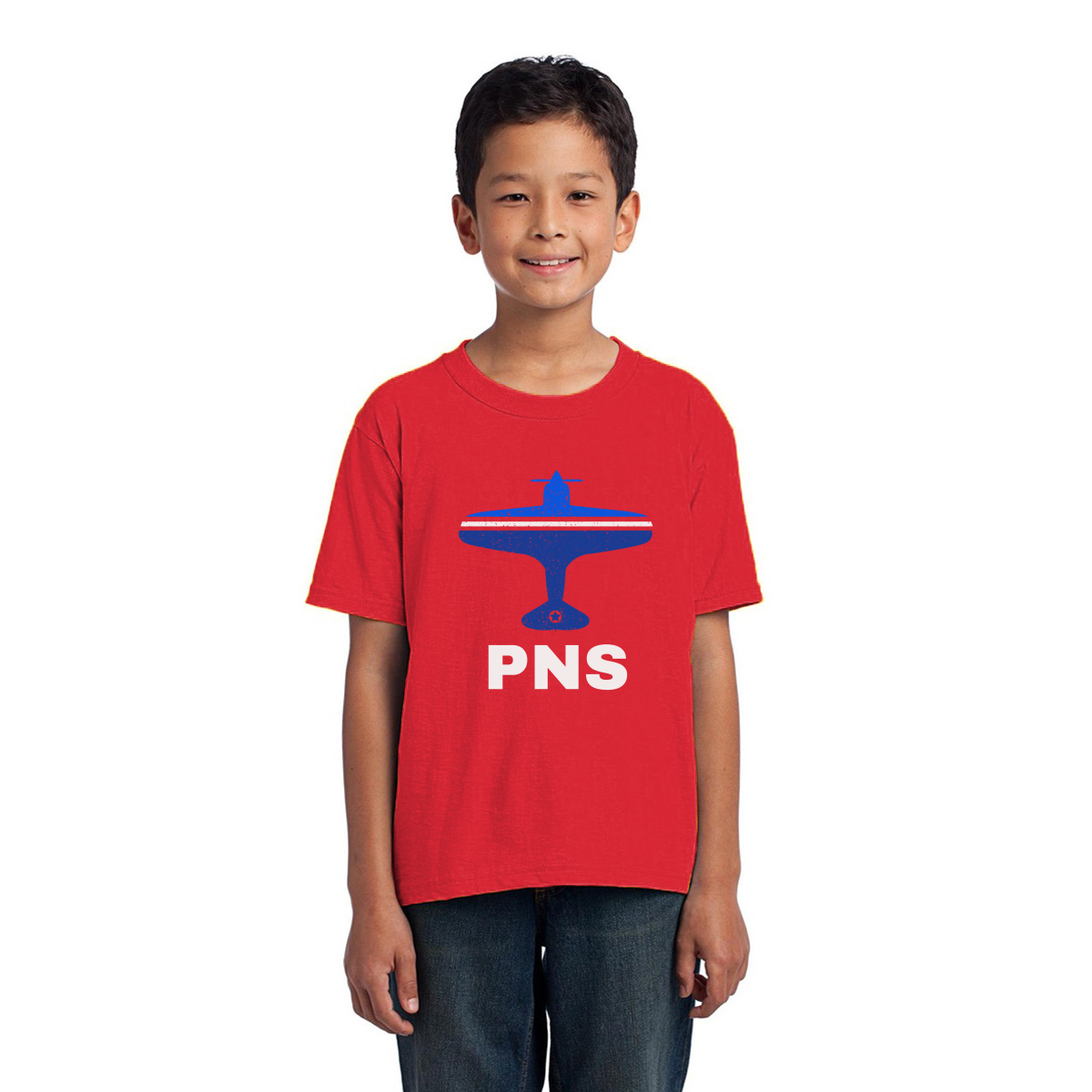 Fly Pensacola PNS Airport Kids T-shirt | Red