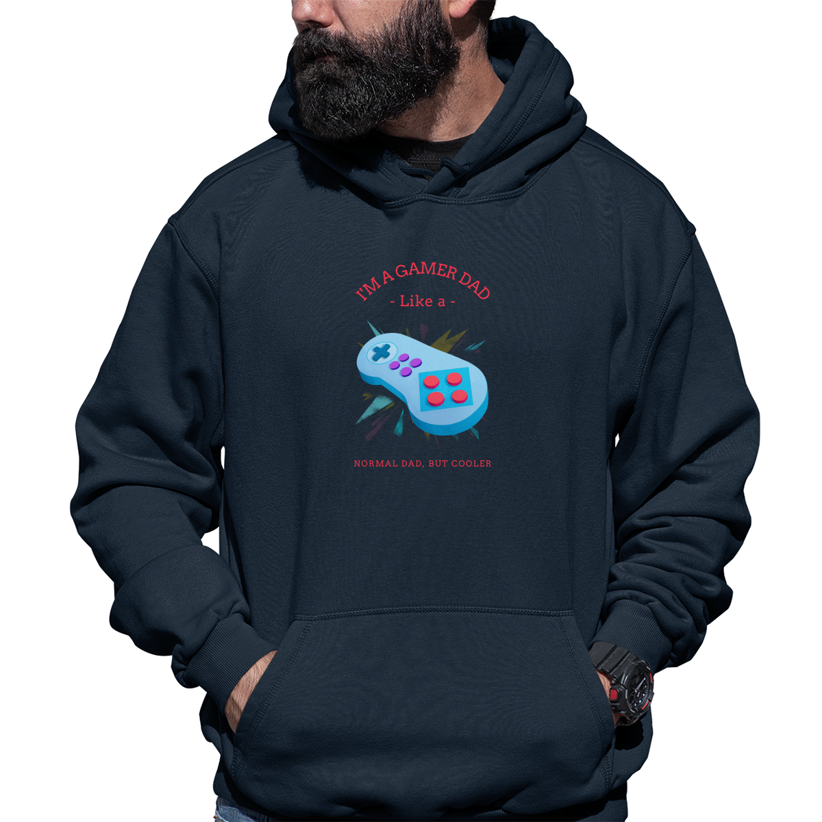 I'm a gamer like a dad Unisex Hoodie | Navy