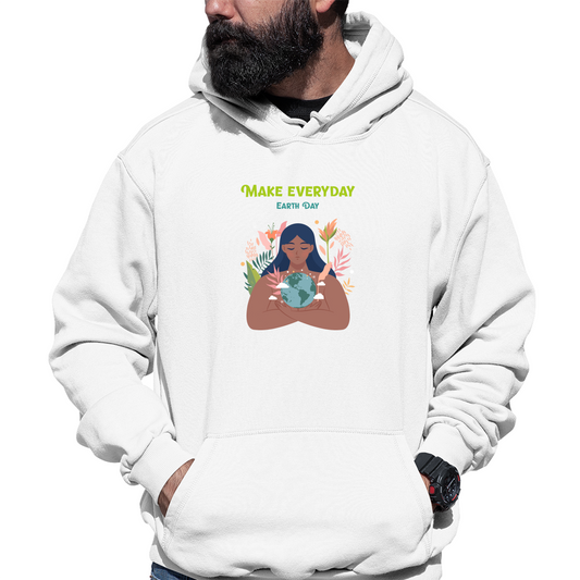 Earth Day Everyday Unisex Hoodie | White