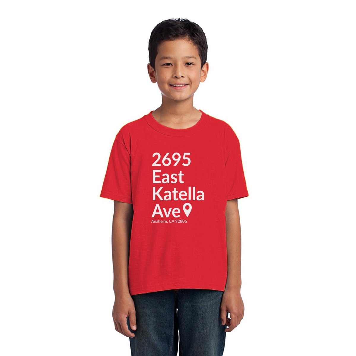 Anaheim Hockey Stadium  Toddler T-shirt | Red