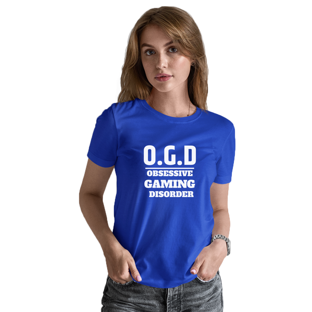 O.G.D Obsessive Gaming Disorder Women's T-shirt | Blue
