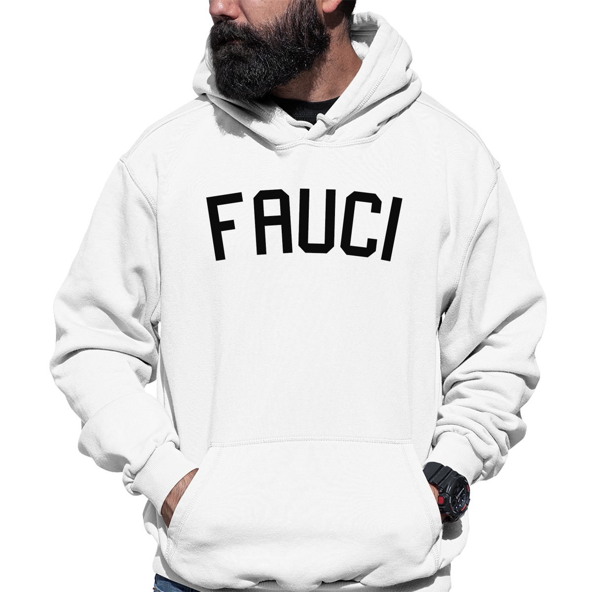 Fauci  Unisex Hoodie | White