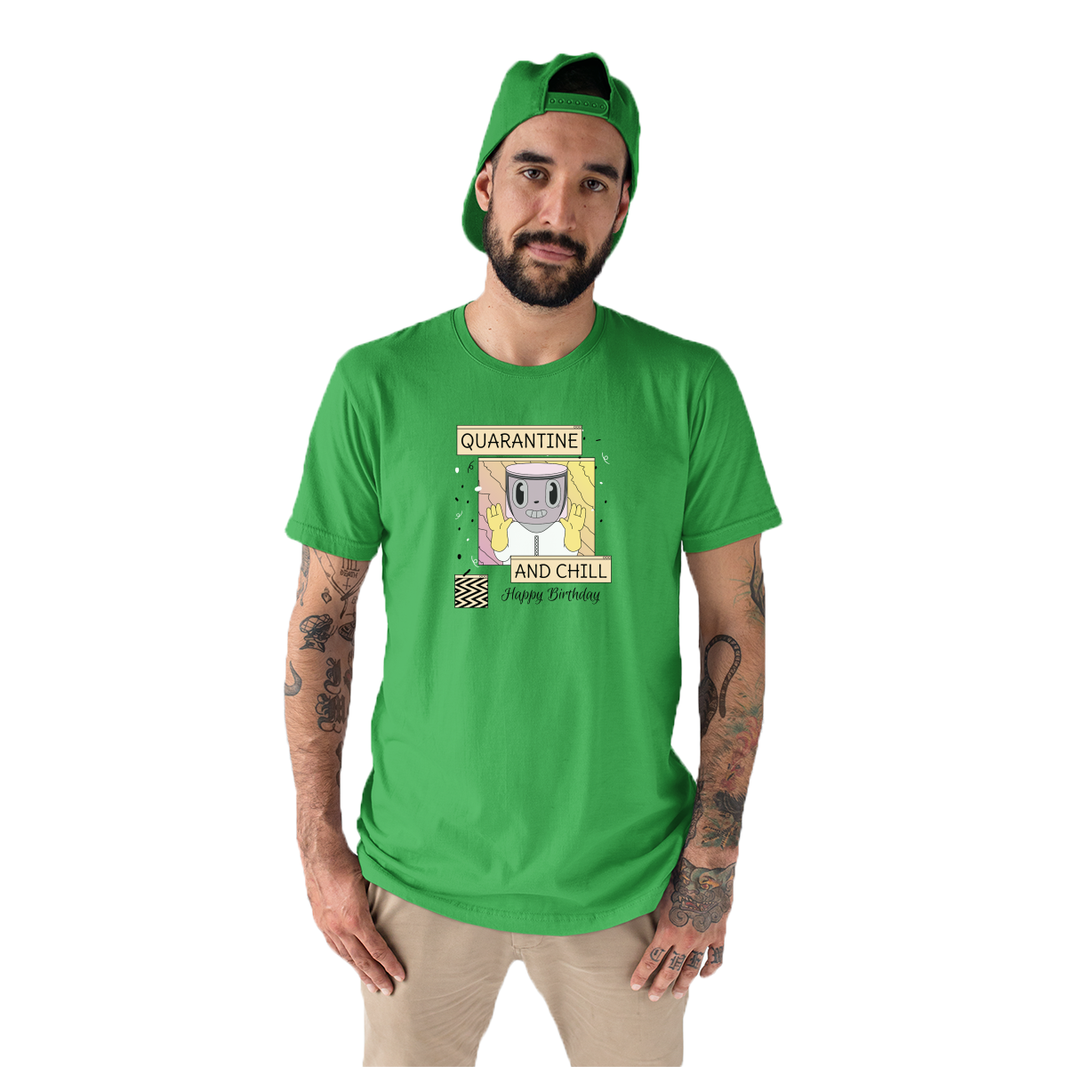 Quarantine and Chill Birthday Men's T-shirt | Green