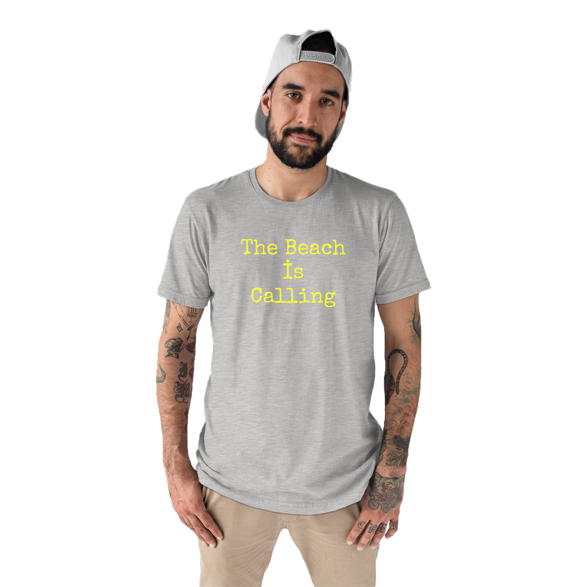 Beach Men's T-shirt | Gray