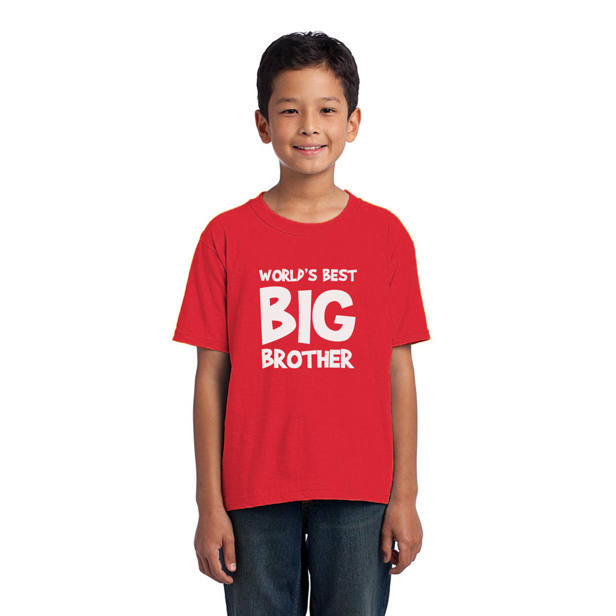 World's Best Big Brother Kids T-shirt | Red