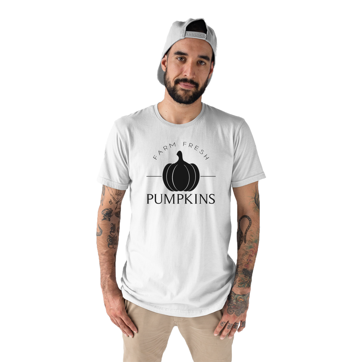 Farm Fresh Pumpkins Men's T-shirt | White