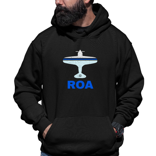 Fly Roanoke ROA Airport Unisex Hoodie | Black