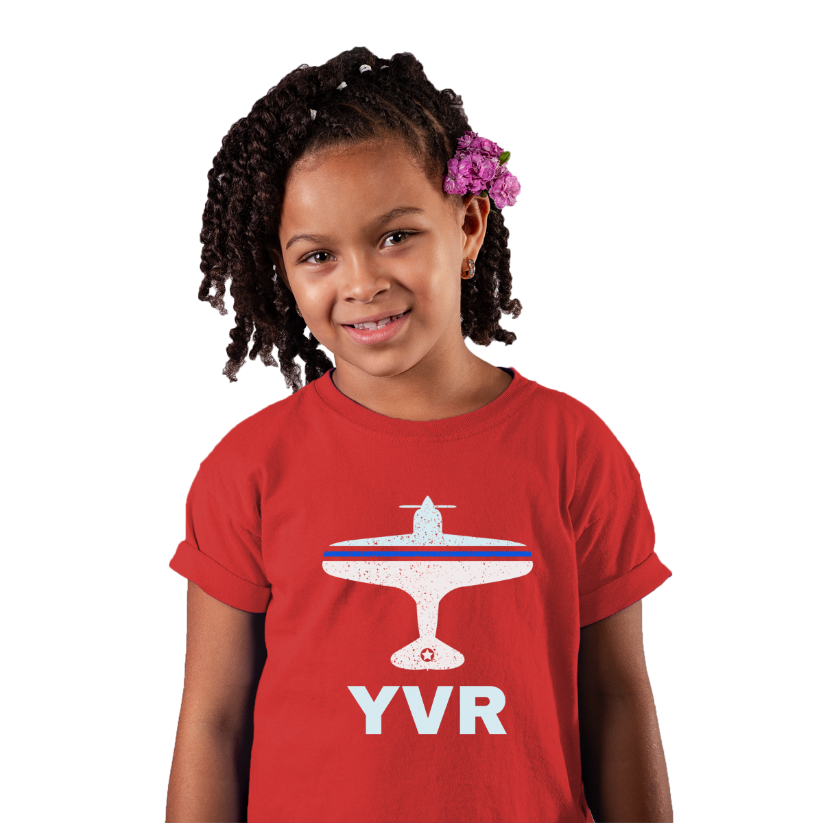 Fly Vancouver YVR Airport Kids T-shirt | Red