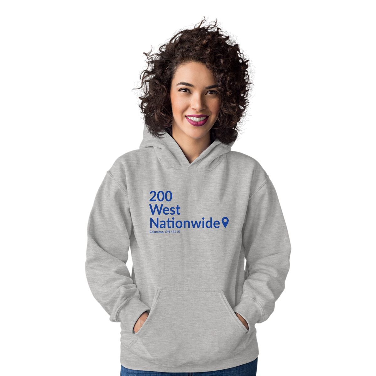 Columbus Hockey Stadium Unisex Hoodie | Gray
