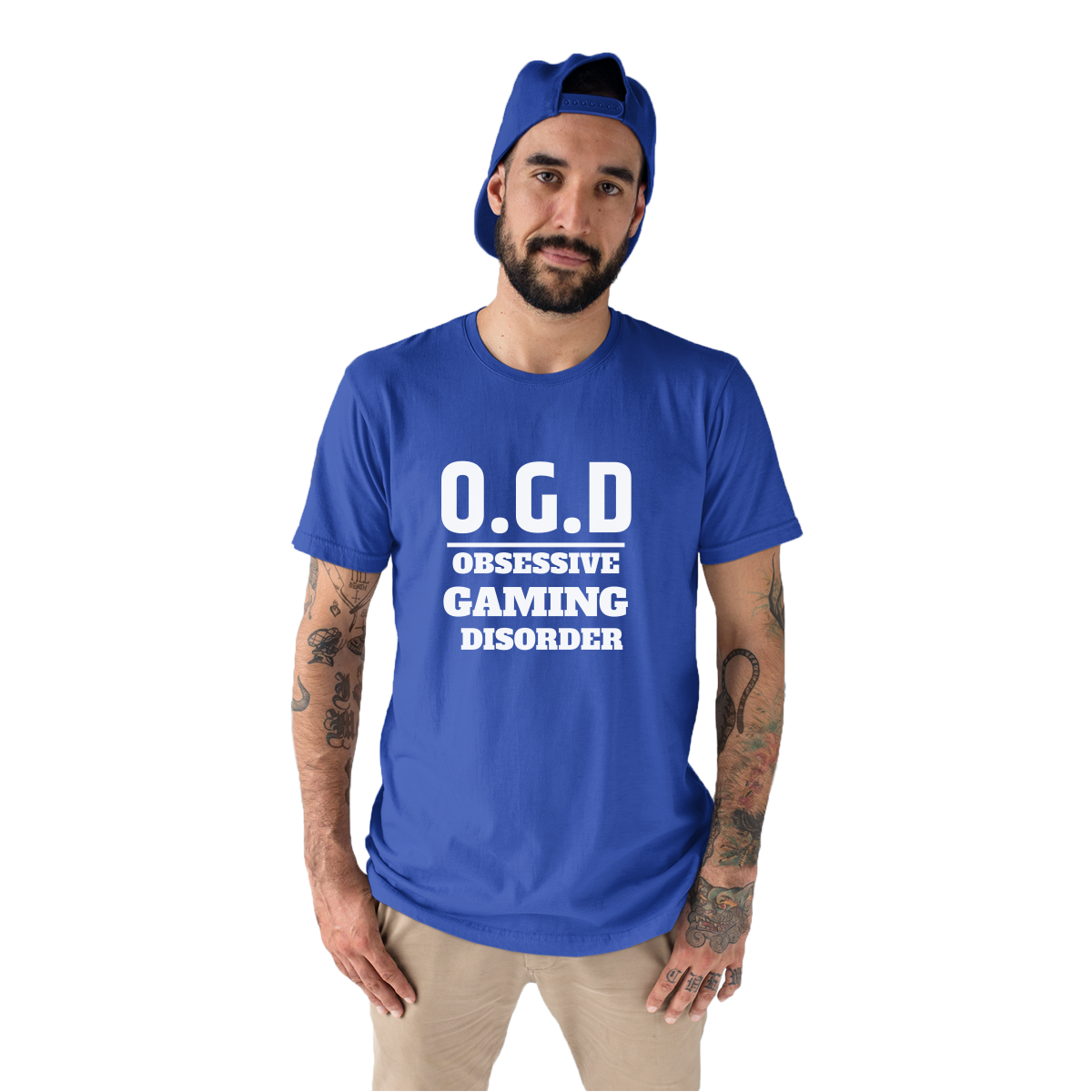 O.G.D Obsessive Gaming Disorder Men's T-shirt | Blue