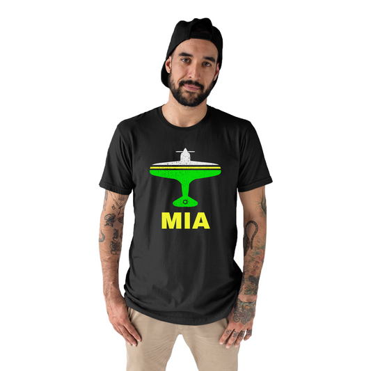 Fly Miami MIA Airport Men's T-shirt | Black