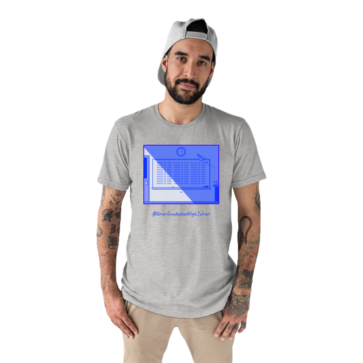High School Men's T-shirt | Gray