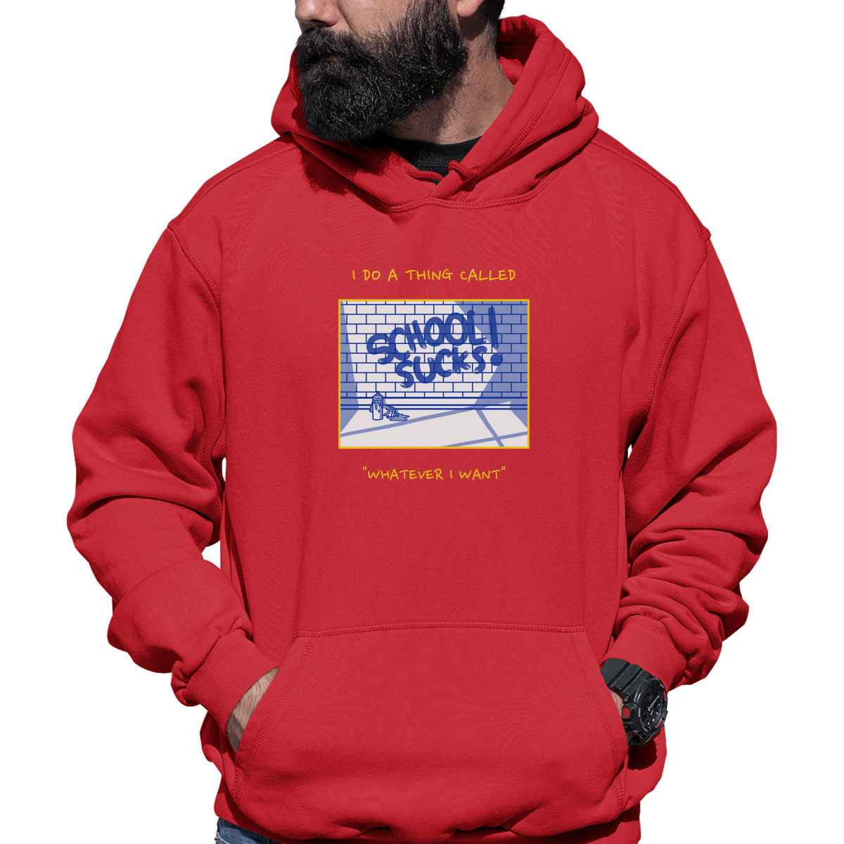 I Do A Thing Called Whatever I Want Unisex Hoodie | Red