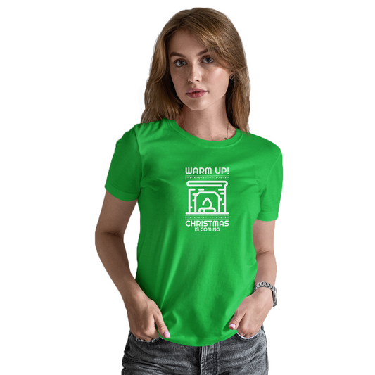 Christmas Is Coming Women's T-shirt | Green