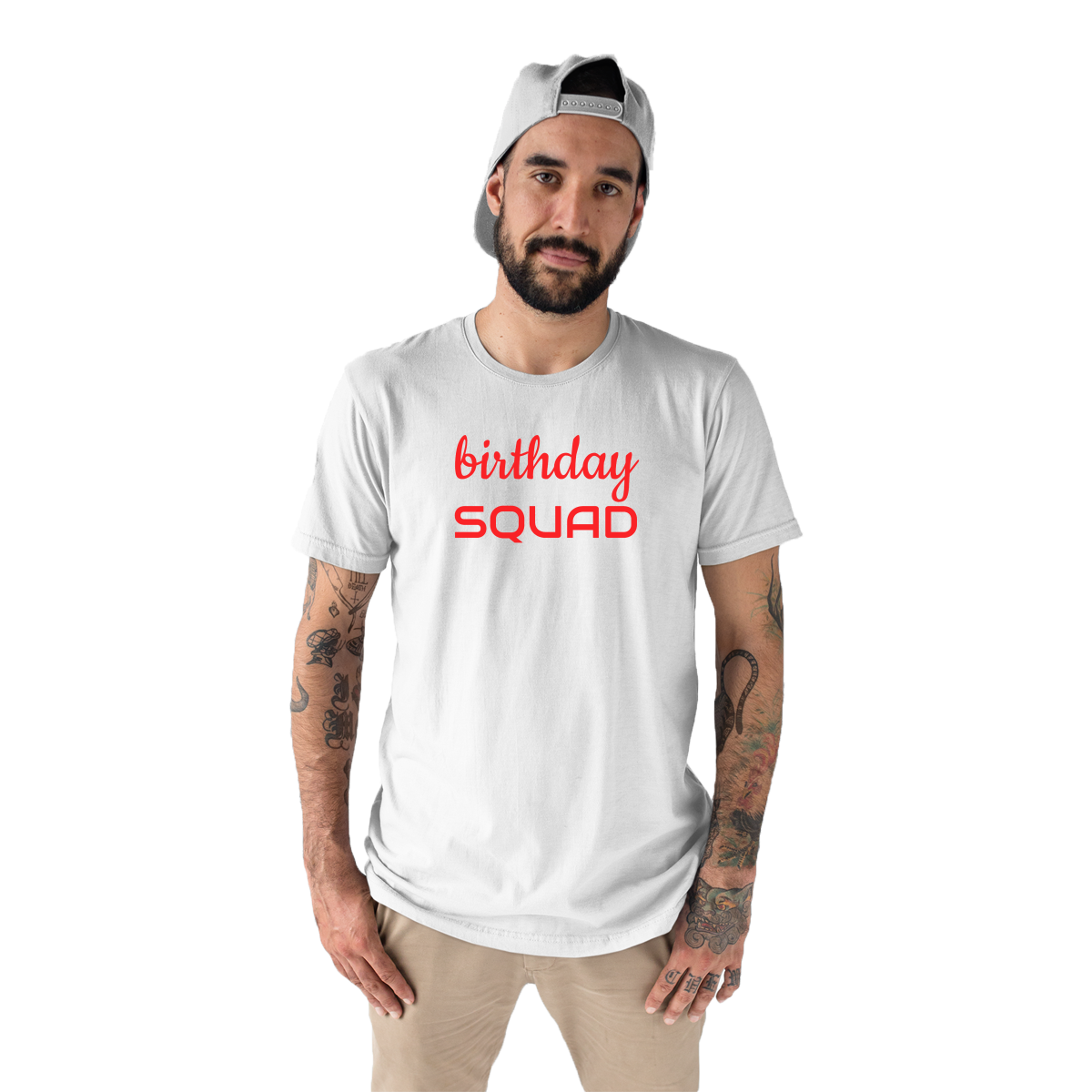 Birthday SQUAD Men's T-shirt | White