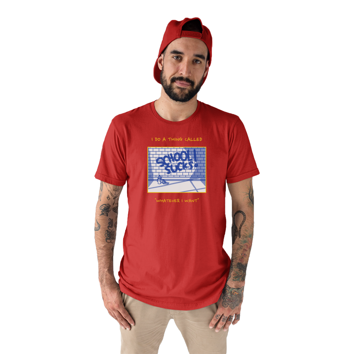 I Do A Thing Called "Whatever I Want" Men's T-shirt | Red