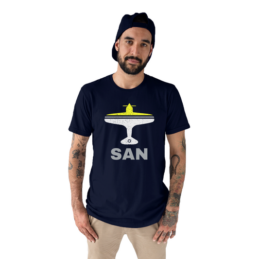 Fly San Diego SAN Airport Men's T-shirt | Navy