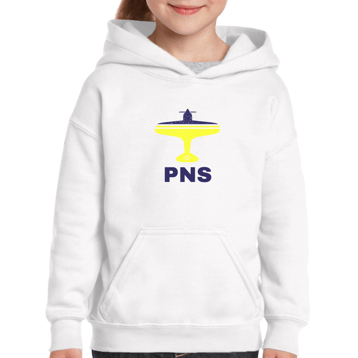 Fly Pensacola PNS Airport Kids Hoodie | White