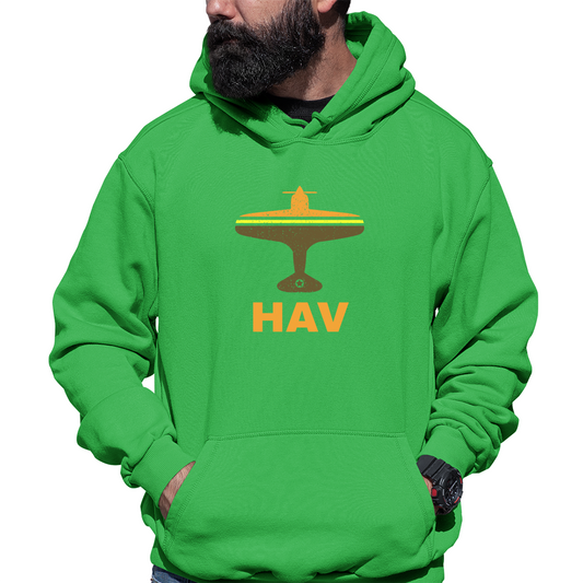 Fly Havana HAV Airport Unisex Hoodie | Green