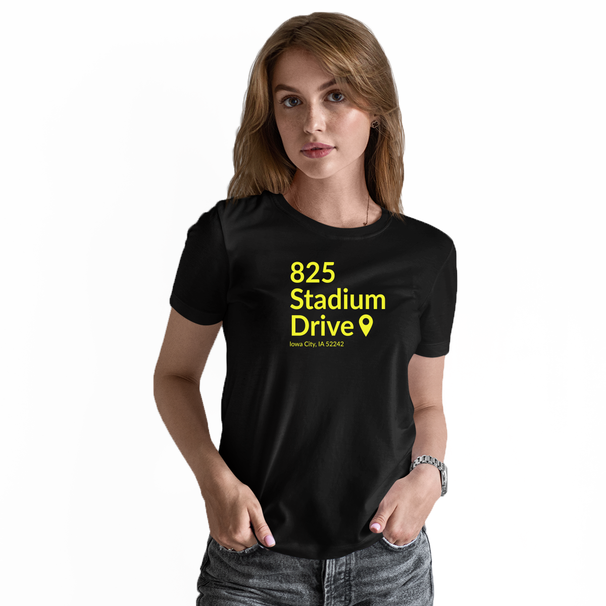 Iowa Football Stadium Women's T-shirt | Black
