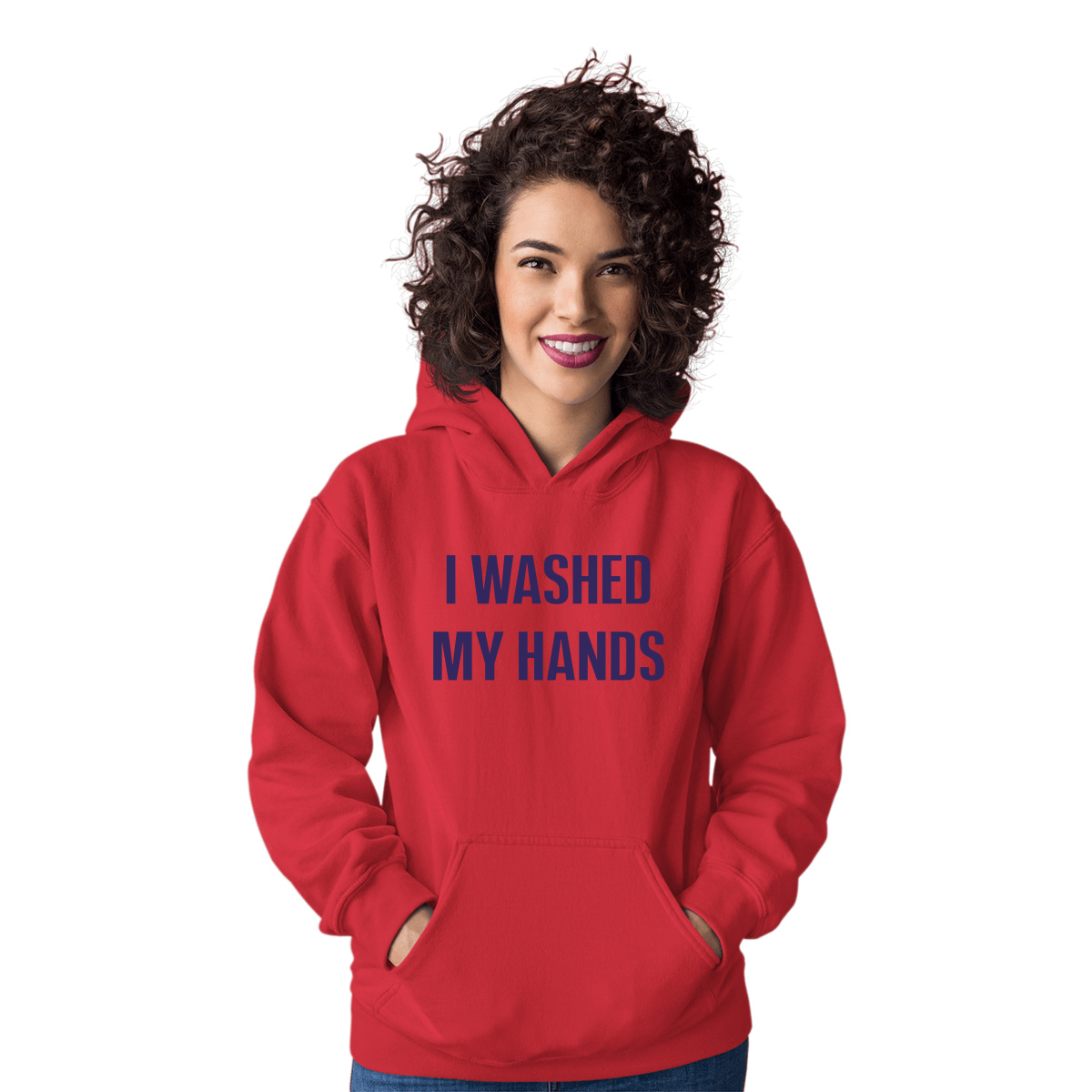 I Washed My Hands Unisex Hoodie | Red