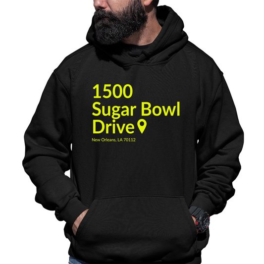 New Orleans Football Stadium Unisex Hoodie | Black