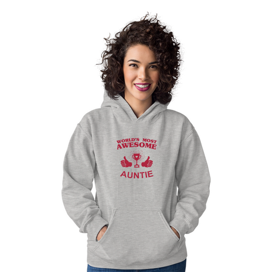 World's Most Awesome Auntie Unisex Hoodie | Gray