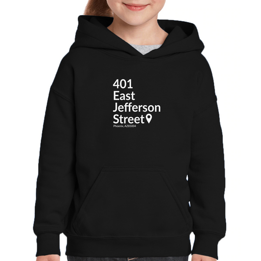 Arizona Baseball Stadium Kids Hoodie | Black