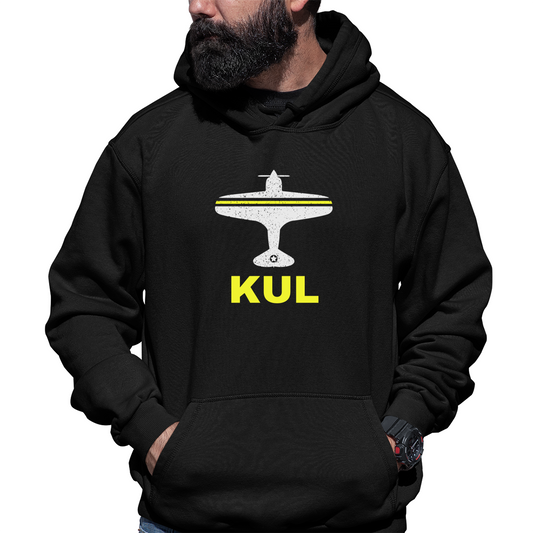 Fly Kuala Lumpur KUL Airport Unisex Hoodie | Black