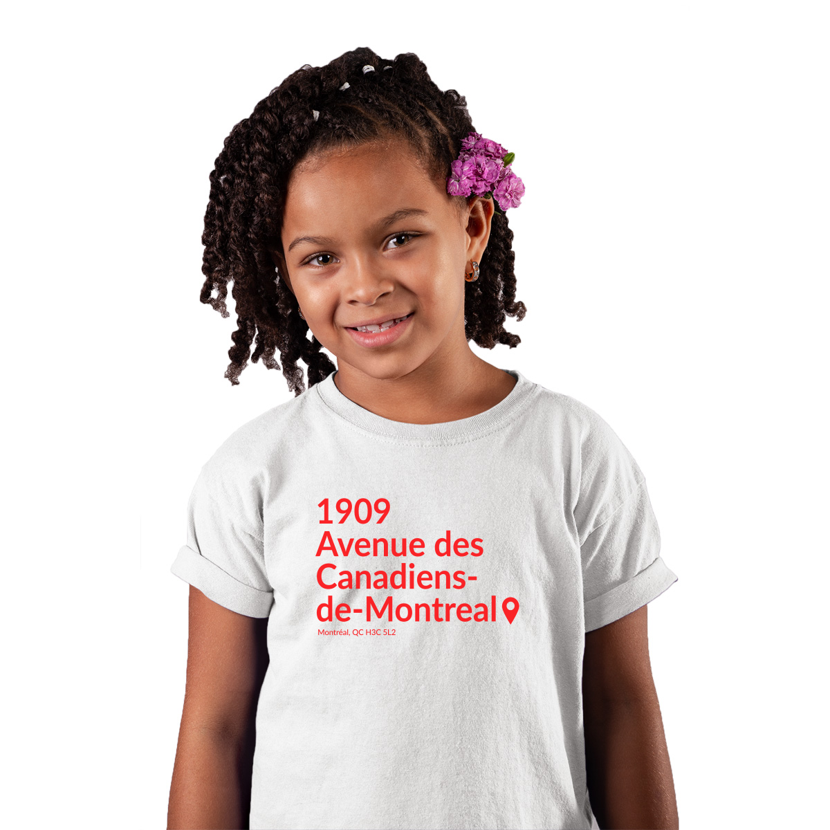 Montreal Hockey Stadium Kids T-shirt | White