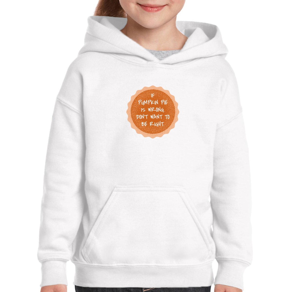 Pumpkin Pie Kids Hoodie | White