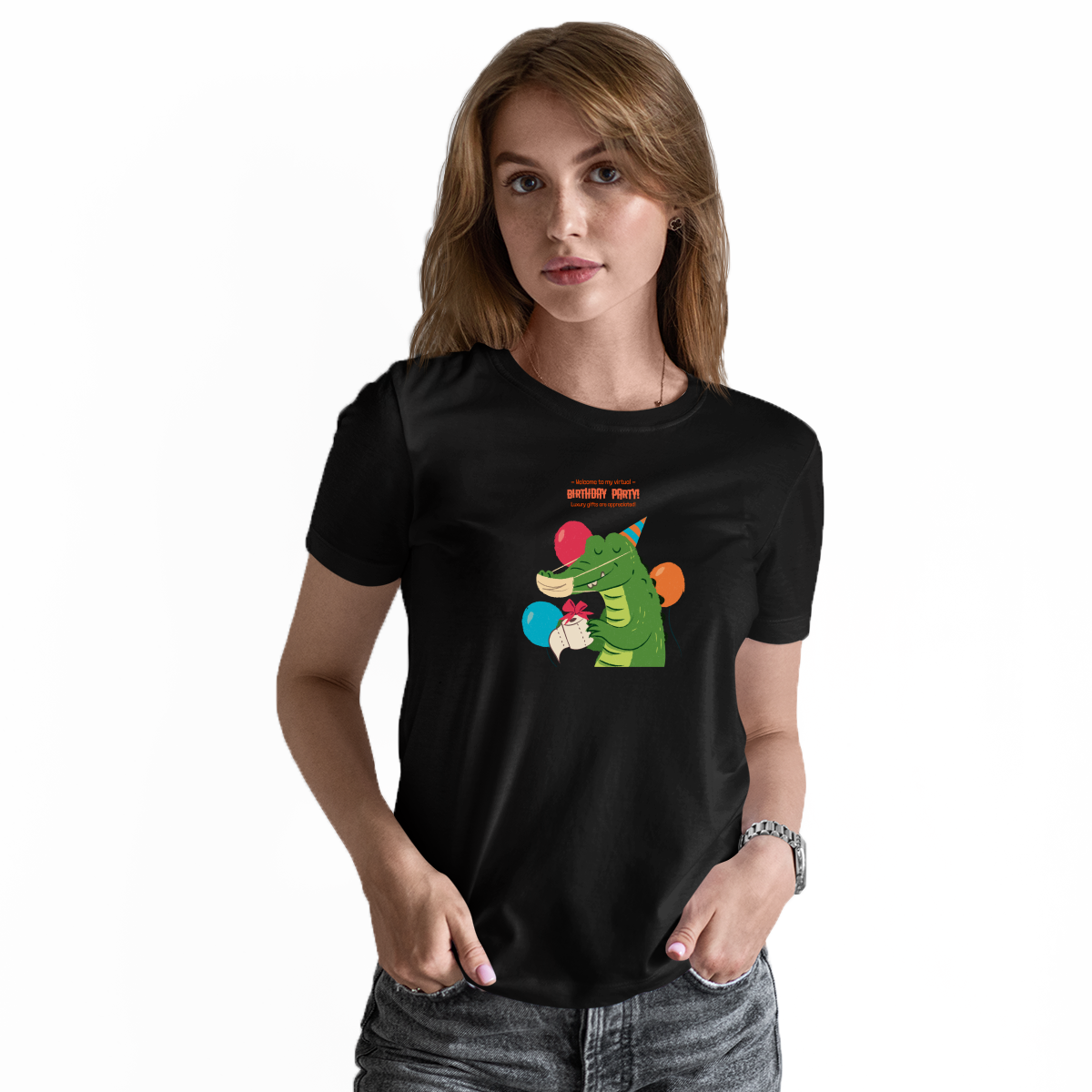 Welcome to My Virtual Birthday Party Women's T-shirt | Black