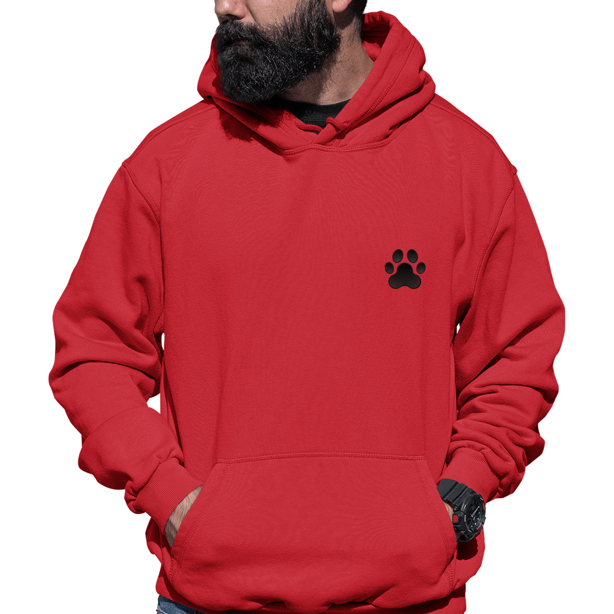 Paw Unisex Hoodie | Red