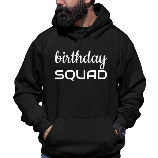 Birthday SQUAD Unisex Hoodie | Black