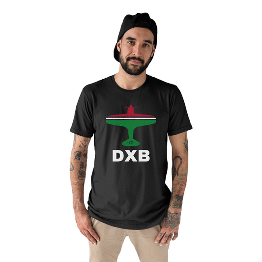 Fly Dubai DXB Airport Men's T-shirt | Black