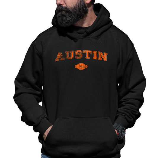 Austin 1839 Represent Unisex Hoodie | Black