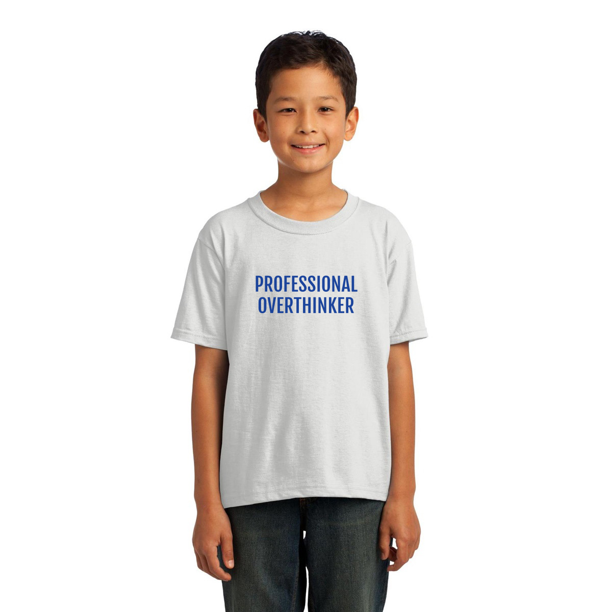 Professional Overthinker Kids T-shirt | White