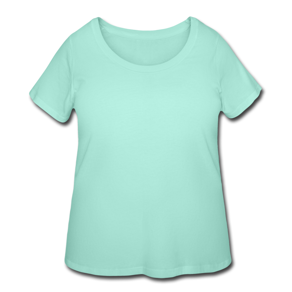 Women's Curvy Plus Size T-shirt - mint