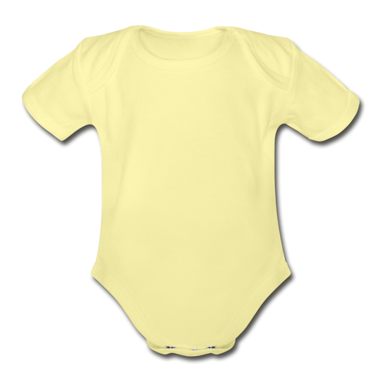 Organic Baby Bodysuit - washed yellow